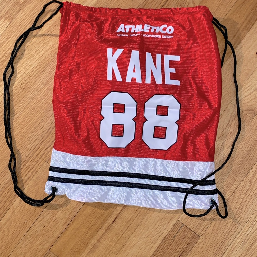 Chicago Blackhawks #88 Drawstring Bag With Jersey Accents. New!